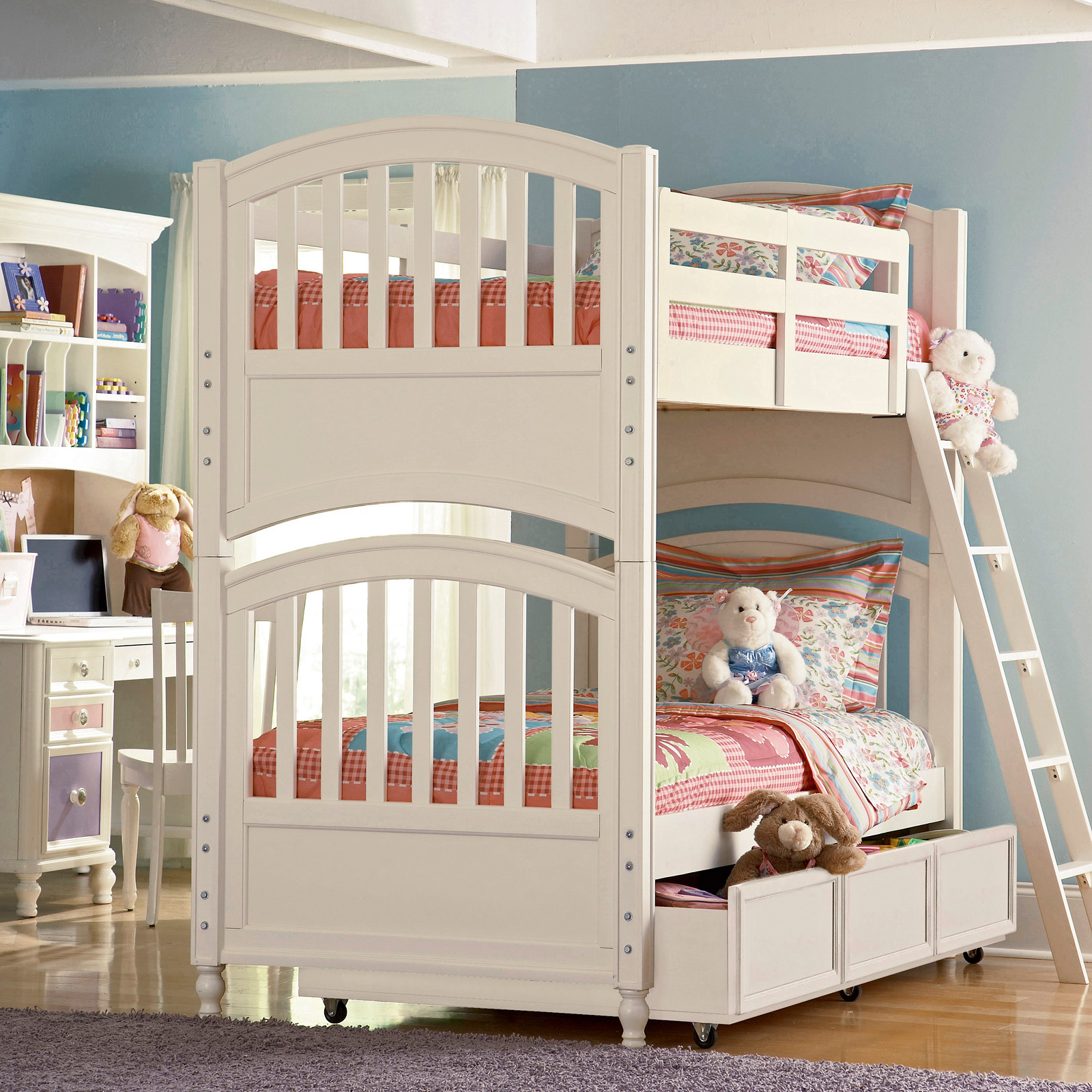 Pawsitively Yours Twin over Twin Bunk Bed with Trundle