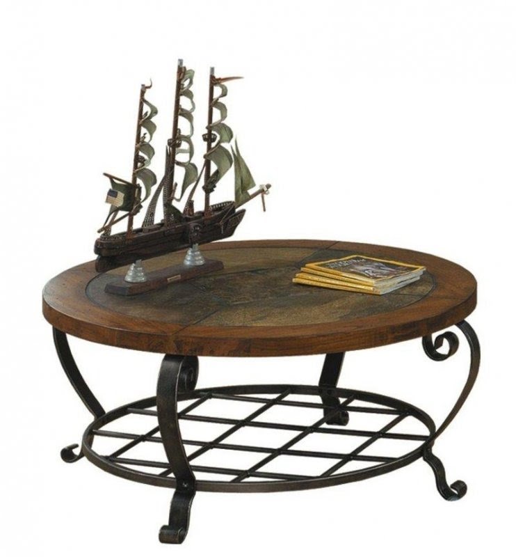 Round slate coffee table 3
