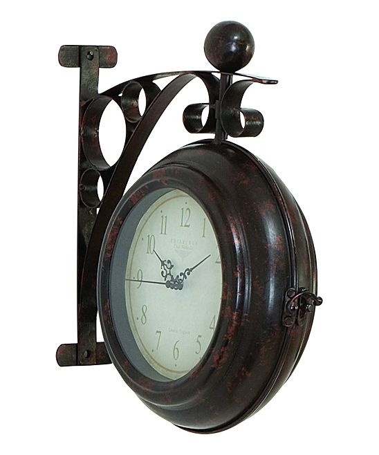 Side mounted station clock 1