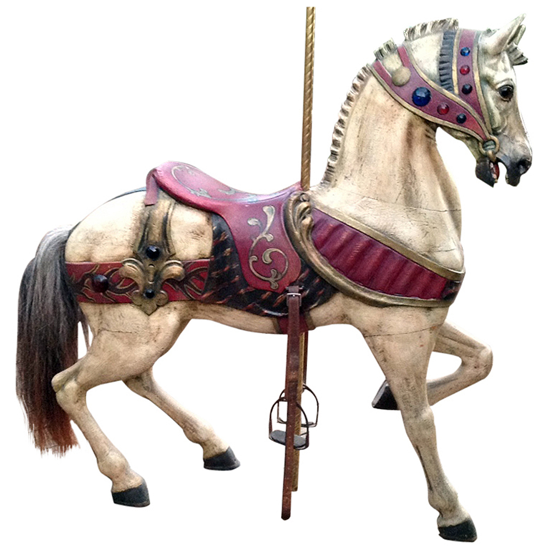 Turn century dentzel standing carousel horse