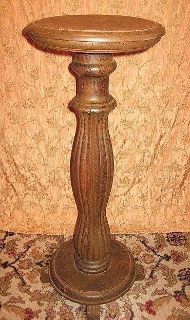 Wooden pedestals