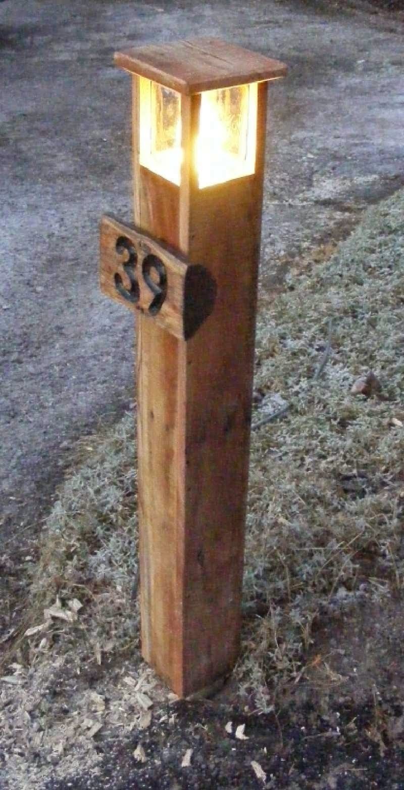 Address plaque light