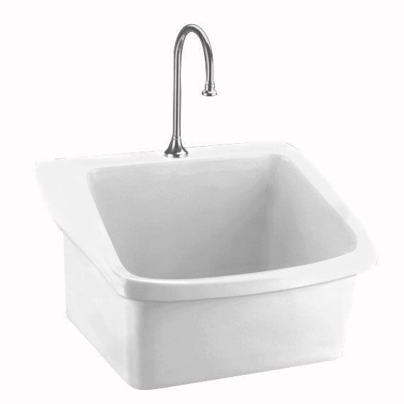 American Standard 9047.093 Surgeon's Scrub 28" Wall Mounted Porcelain Bathroom S,
