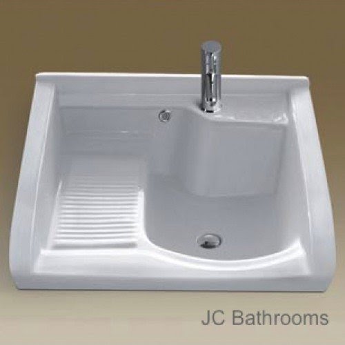 Ceramic laundry sink