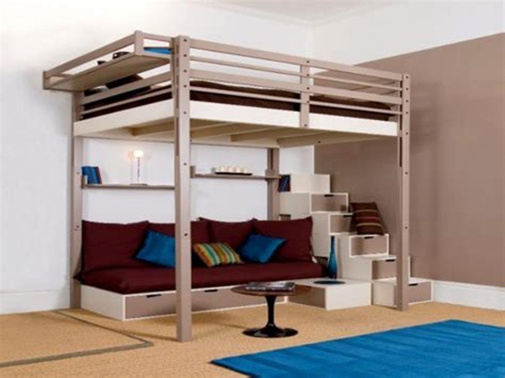 Clever bed with storage stairs perfect for small apartments