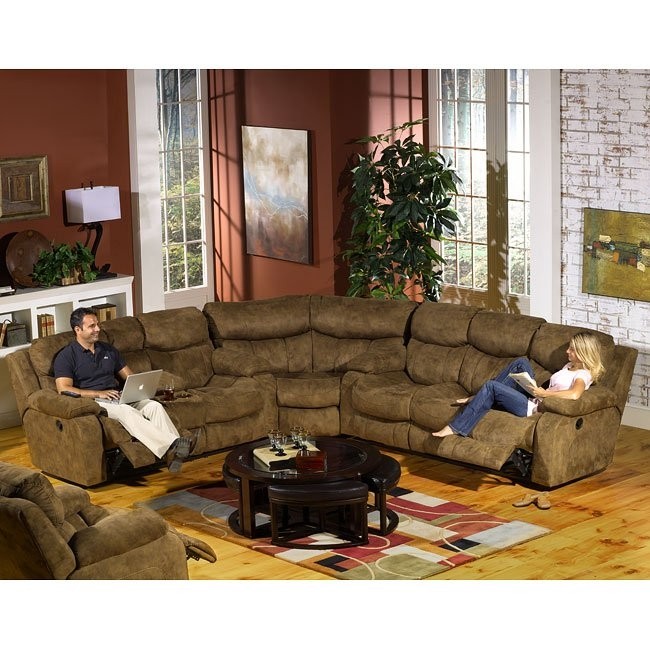 Curved leather loveseat