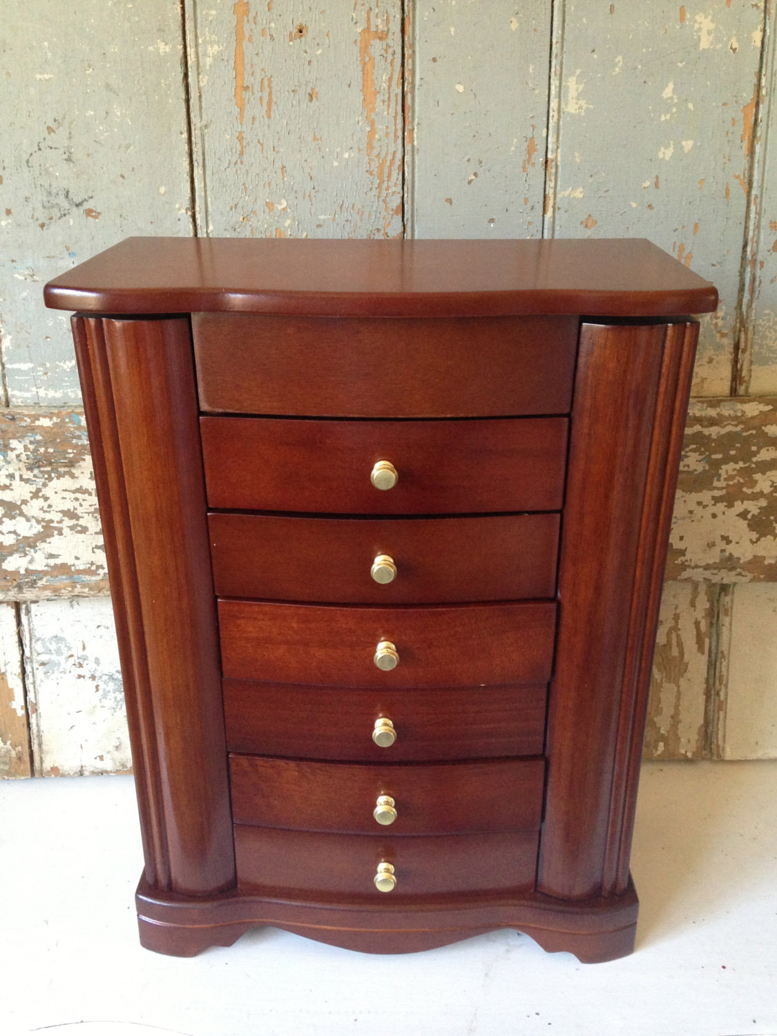 Dark wood jewelry box 9