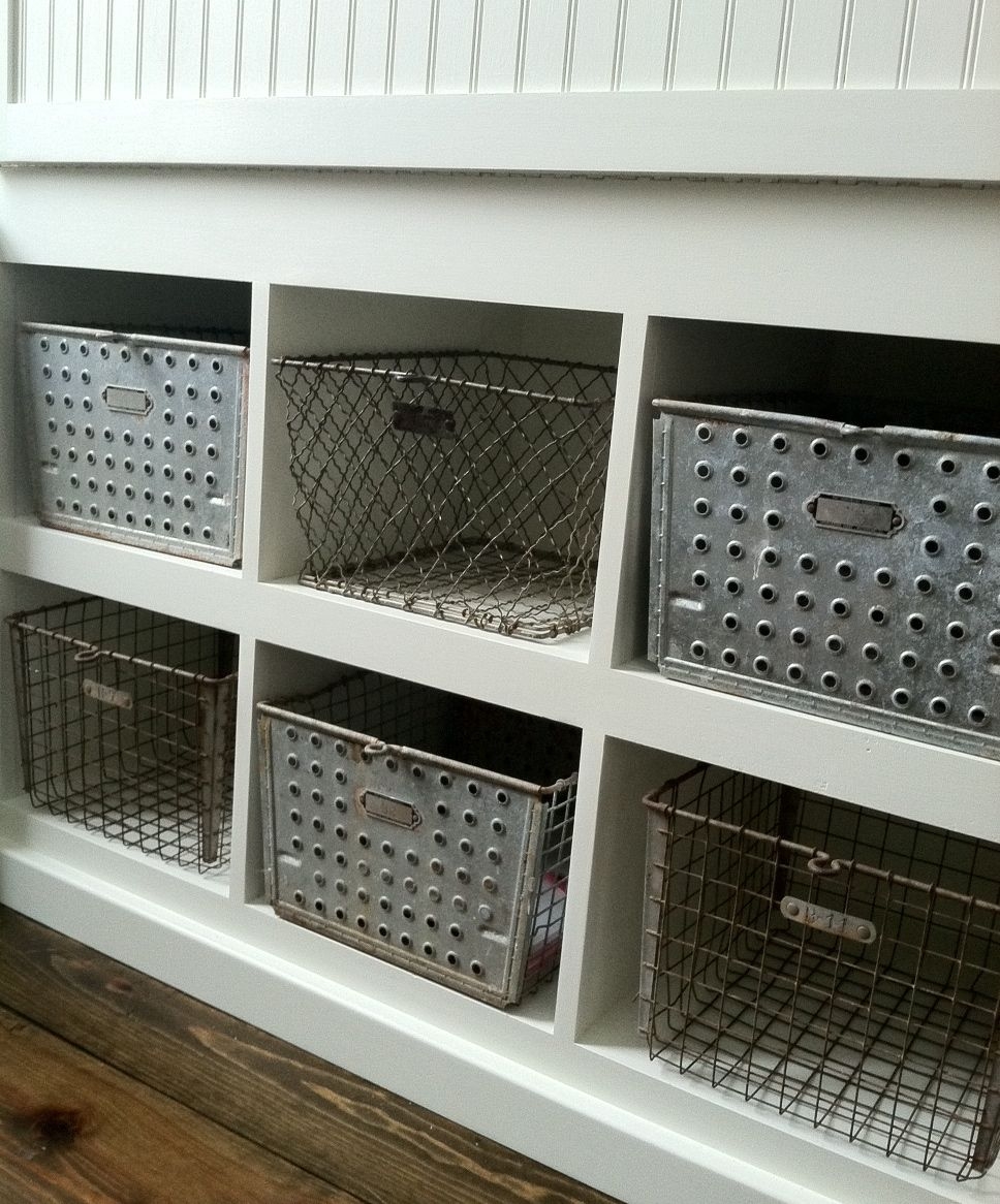 Decorative metal storage bins 20