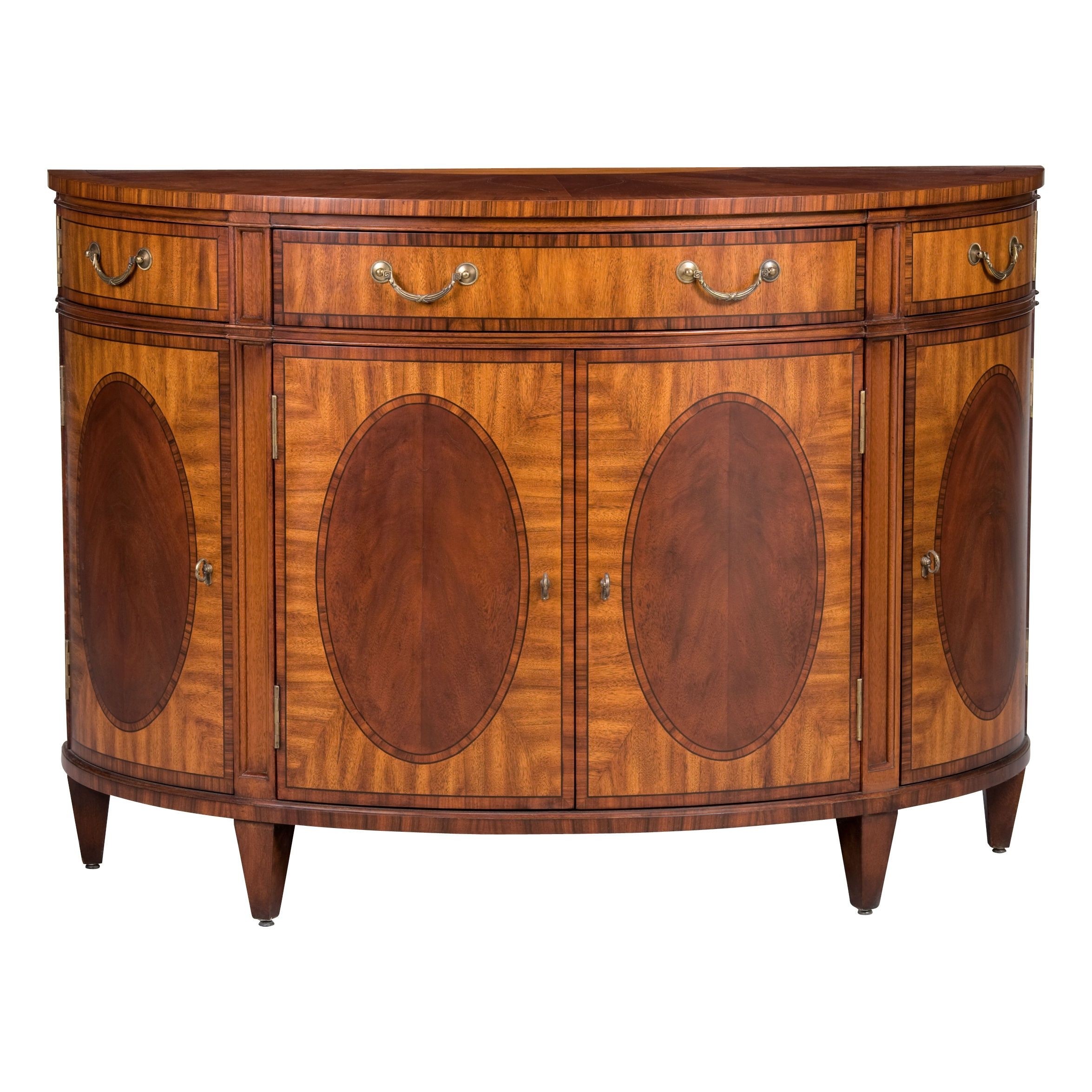 Demilune console cabinet 2