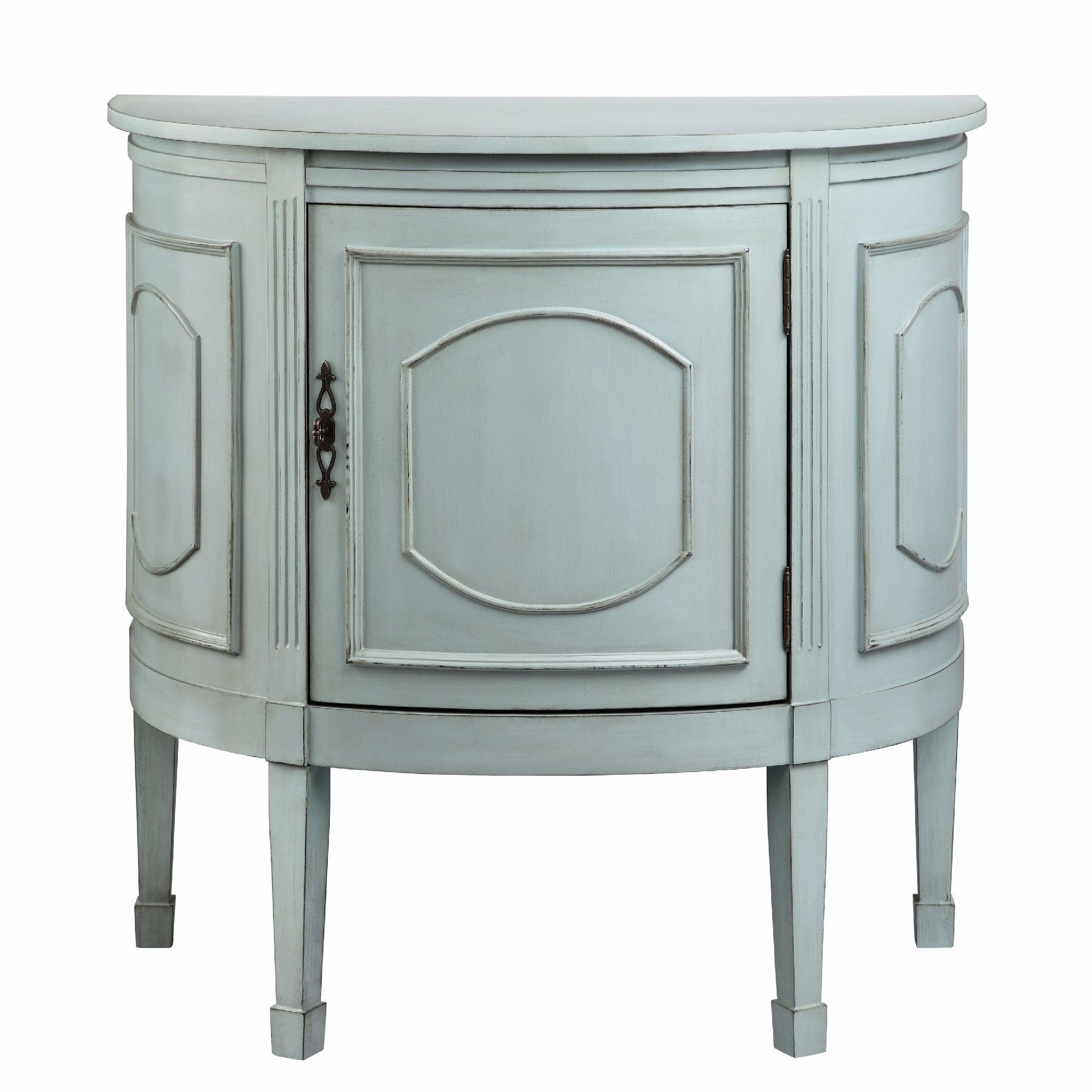 Demilune console cabinet 4