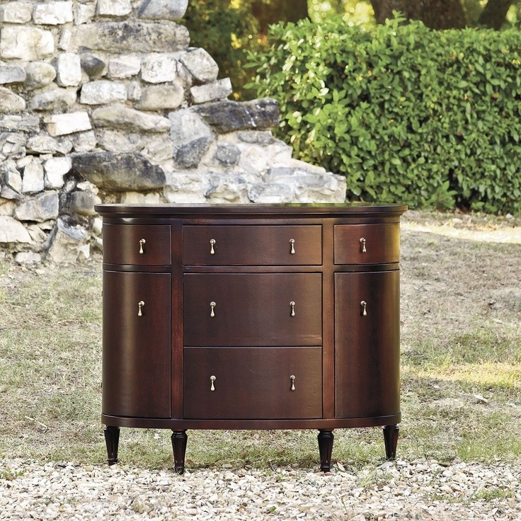 Demilune console cabinet 6