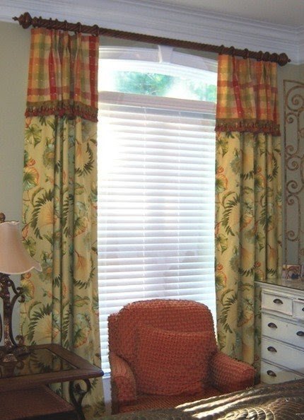 Drapes with attached valance 10