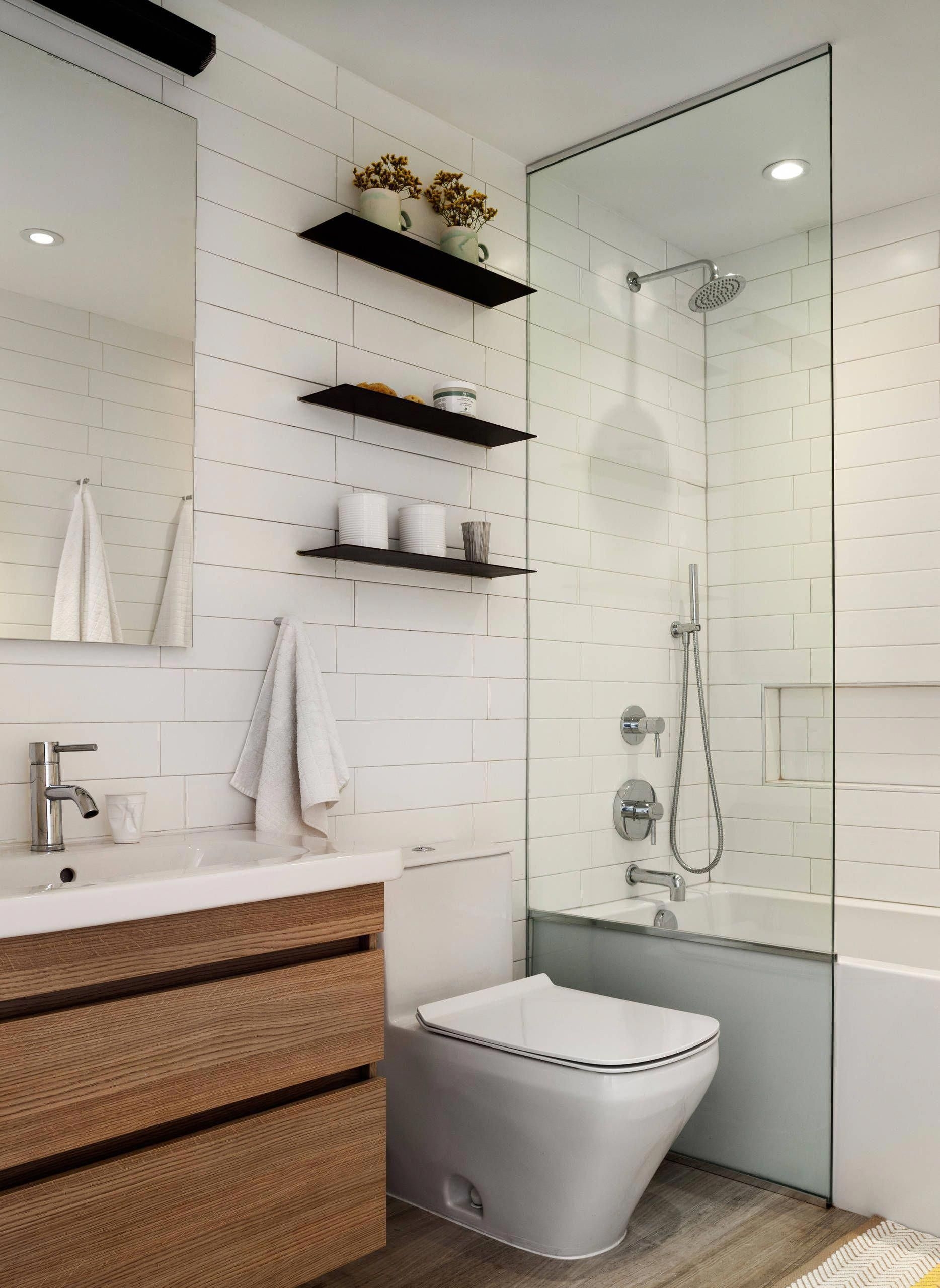 Floating glass shelves for bathroom 2