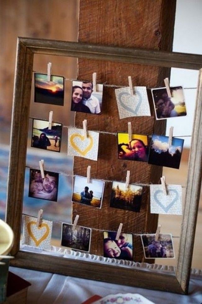 Handmade photo collage