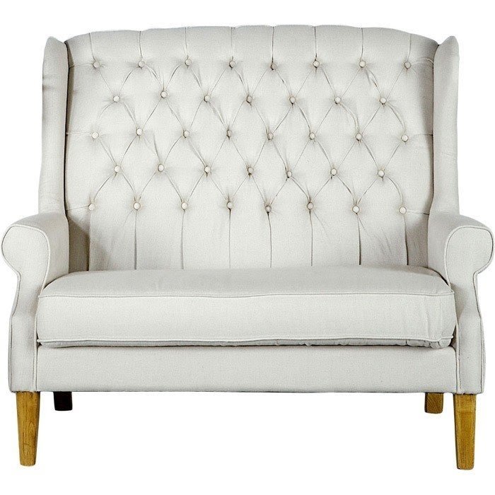 High back leather sofa
