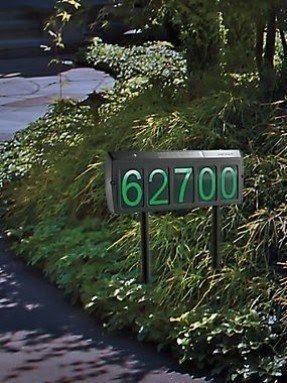 Light up address sign