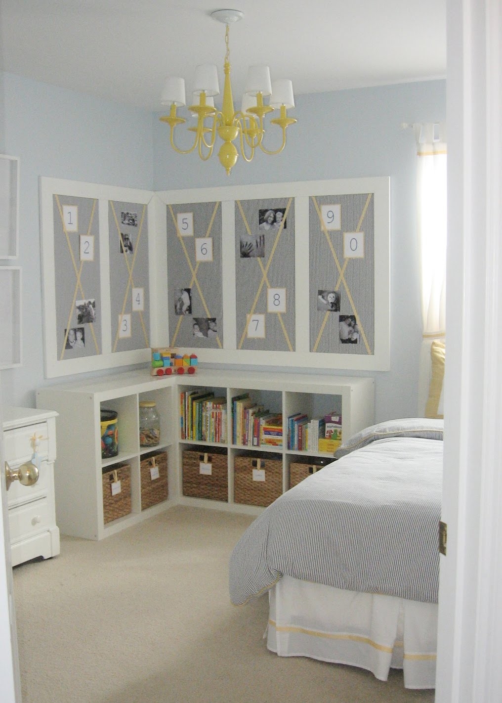 Like the boards baskets and jars for storage are glass