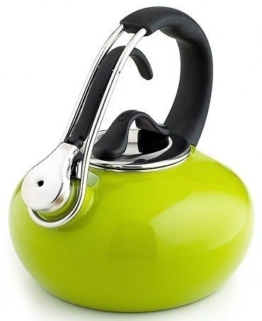 Lime green tea kettle 2