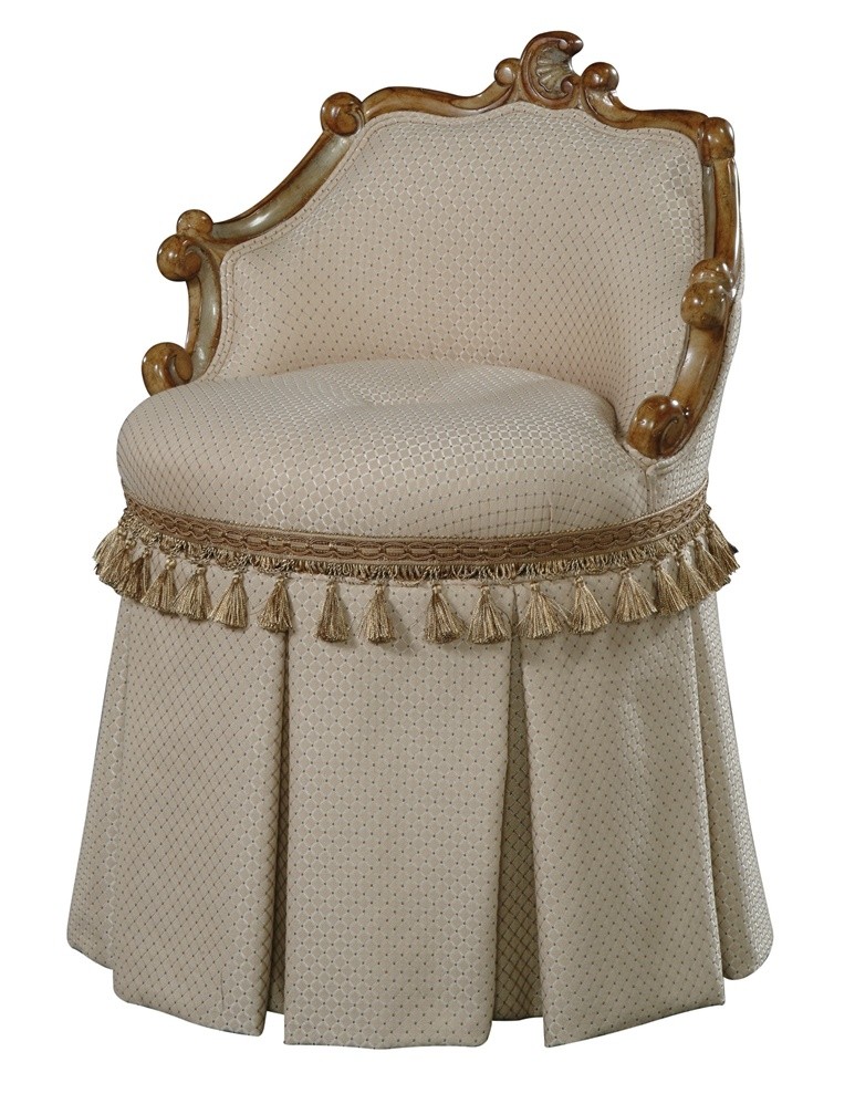 Red vanity chair