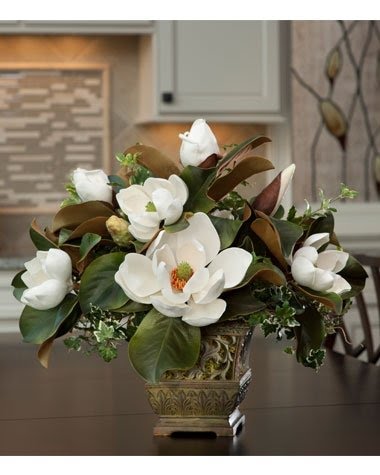 Silk floral centerpieces
