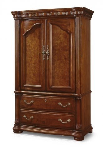 Television armoire pocket doors