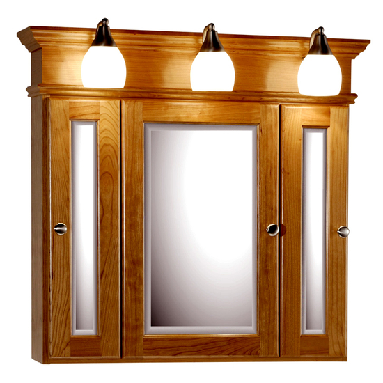 Tri view medicine cabinets