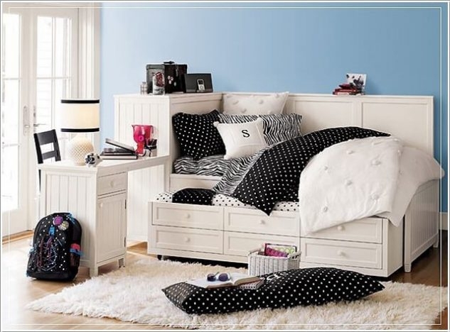 Trundle bed with desk 8