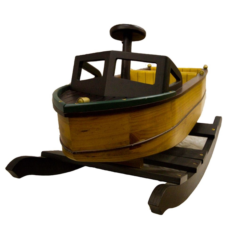 Wooden airplane rocker