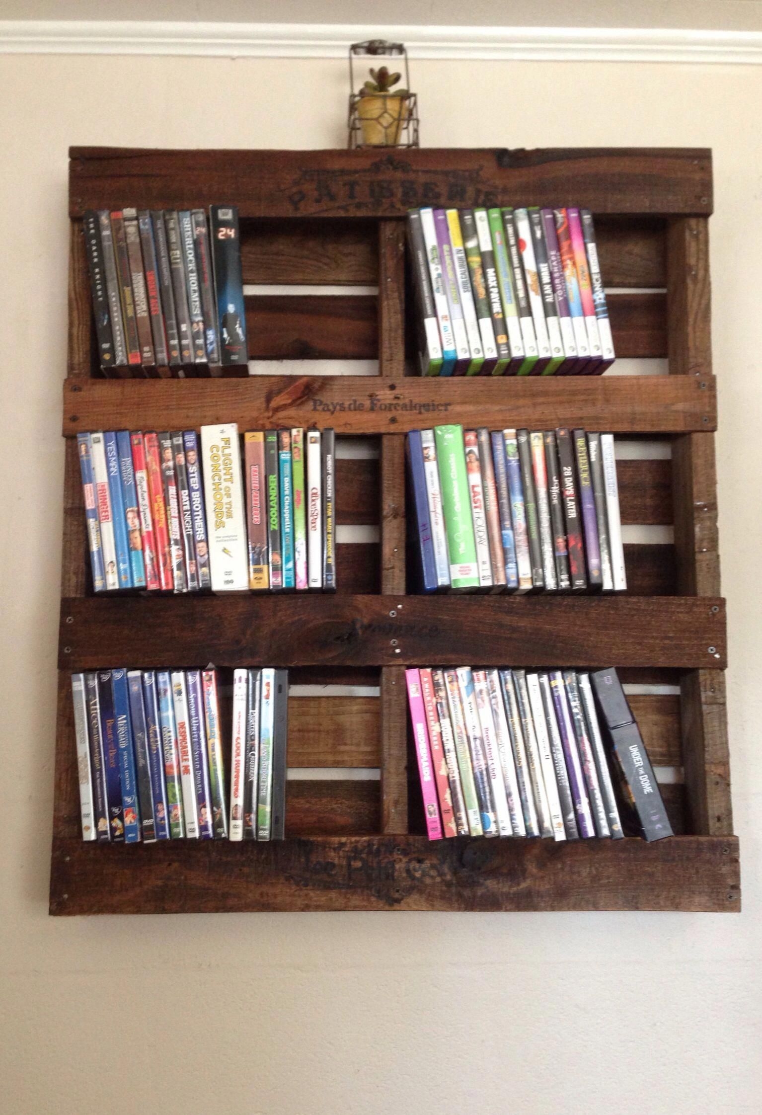 Wooden dvd storage