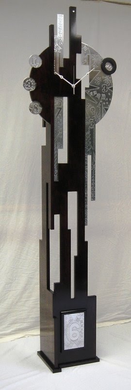 Black grandfather clock