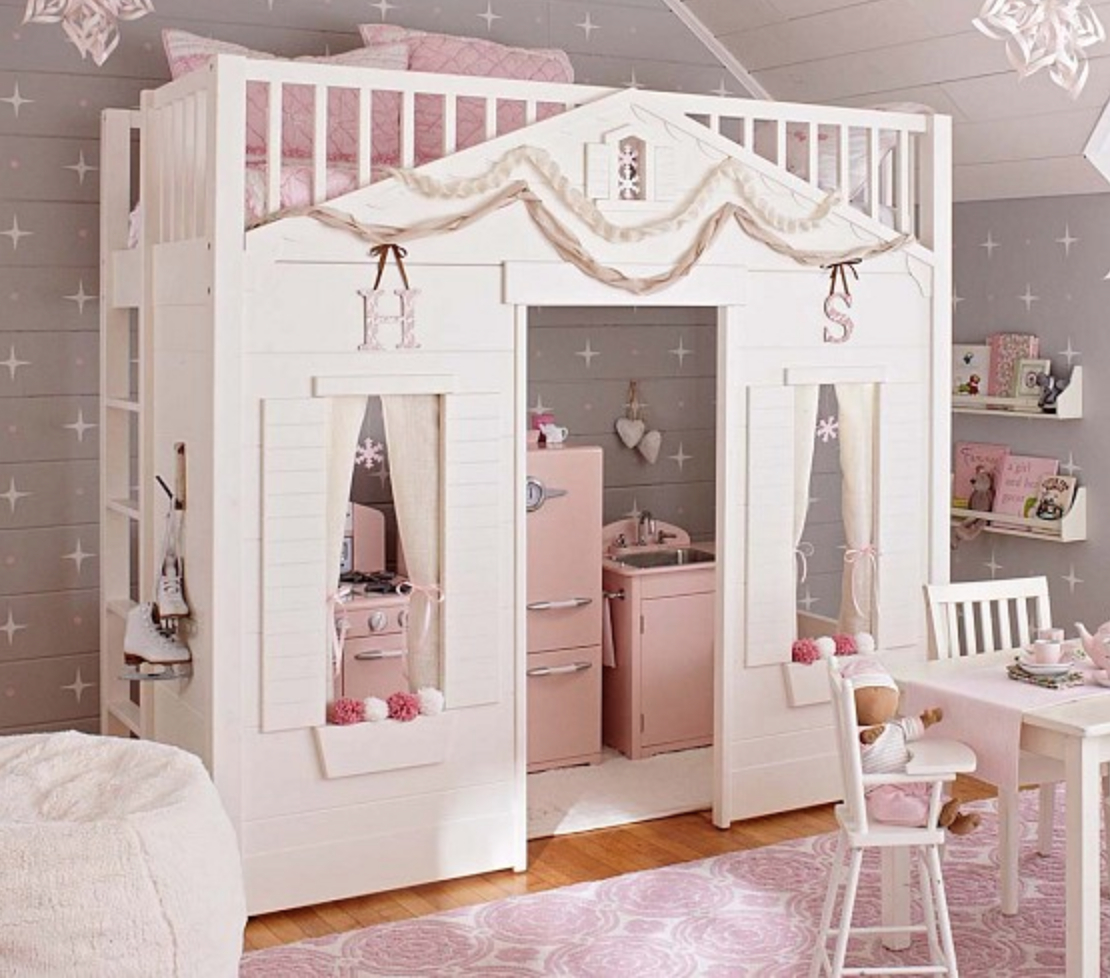 Bunk beds that look like a house