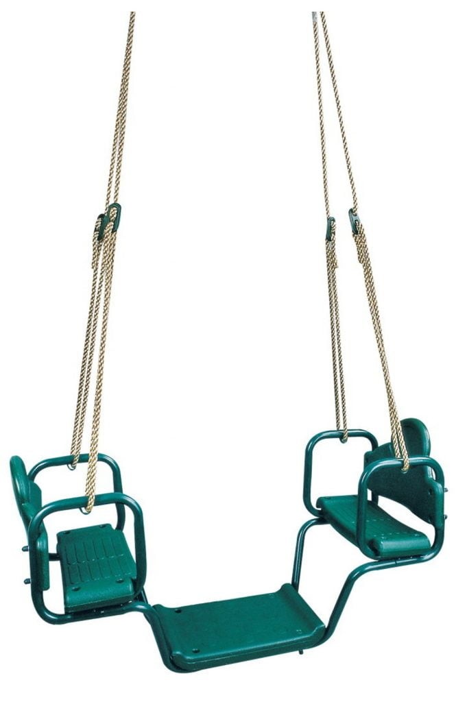 Face to face glider with rope
