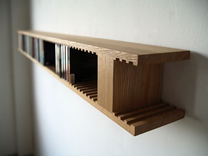 Hanging cd rack