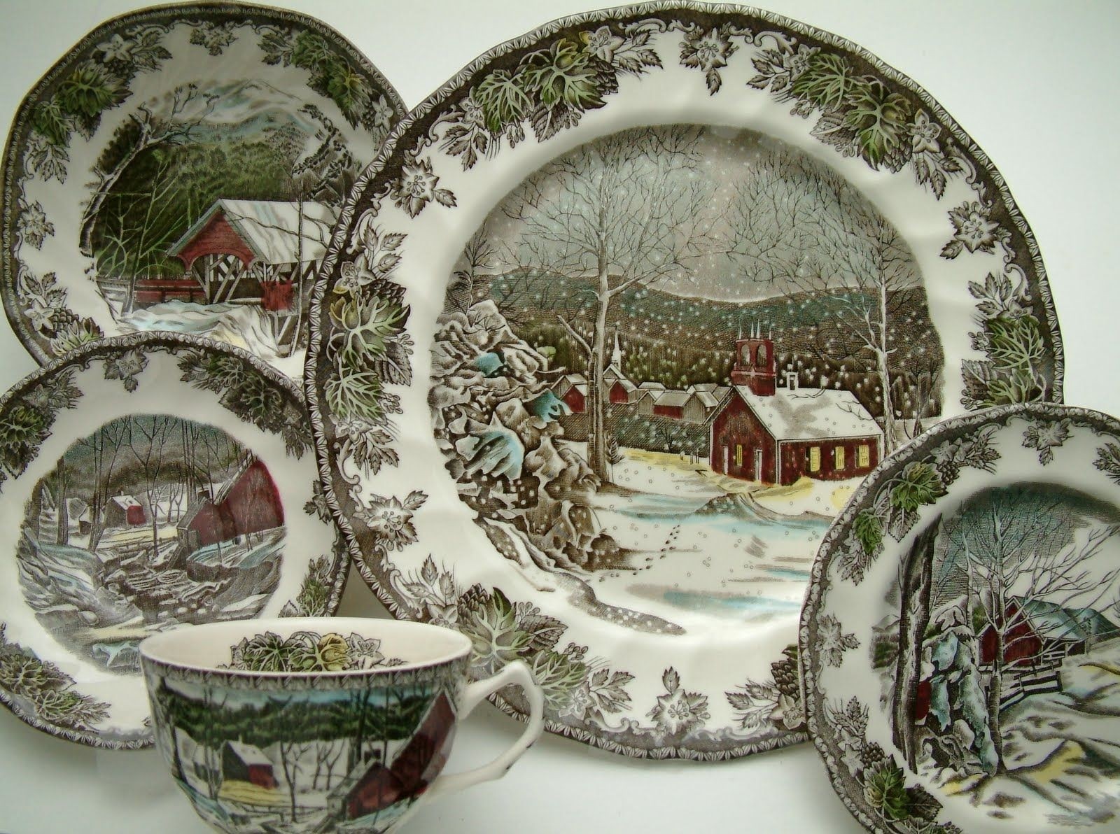 Johnson brothers christmas dinnerware