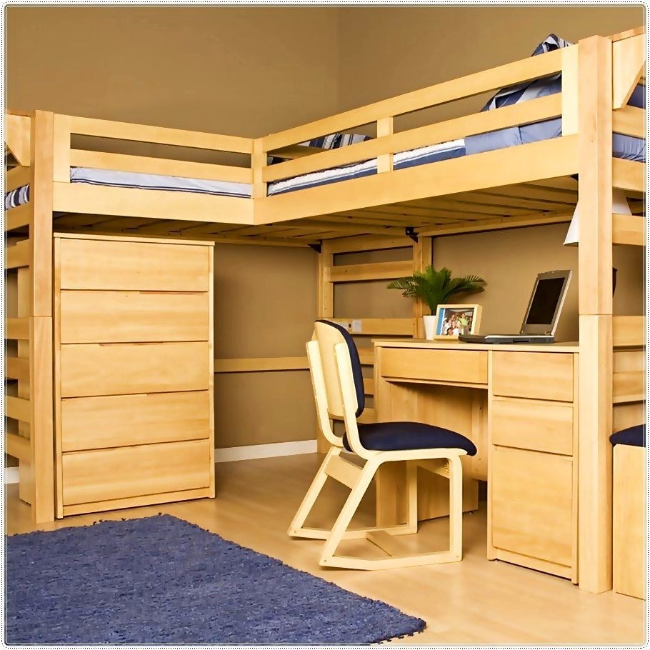 L shaped loft bed