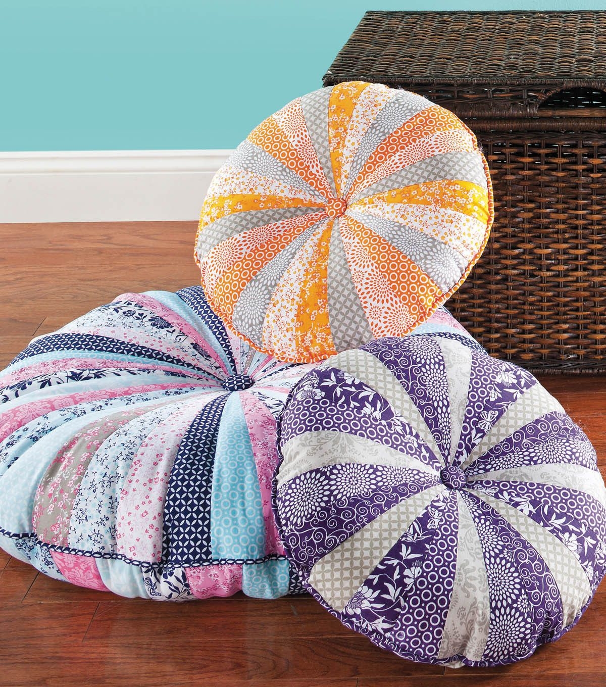 Large round floor pillow