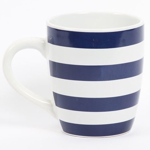 Latitude 38 20 oz. Nautical Stripe Stoneware Jumbo Mug