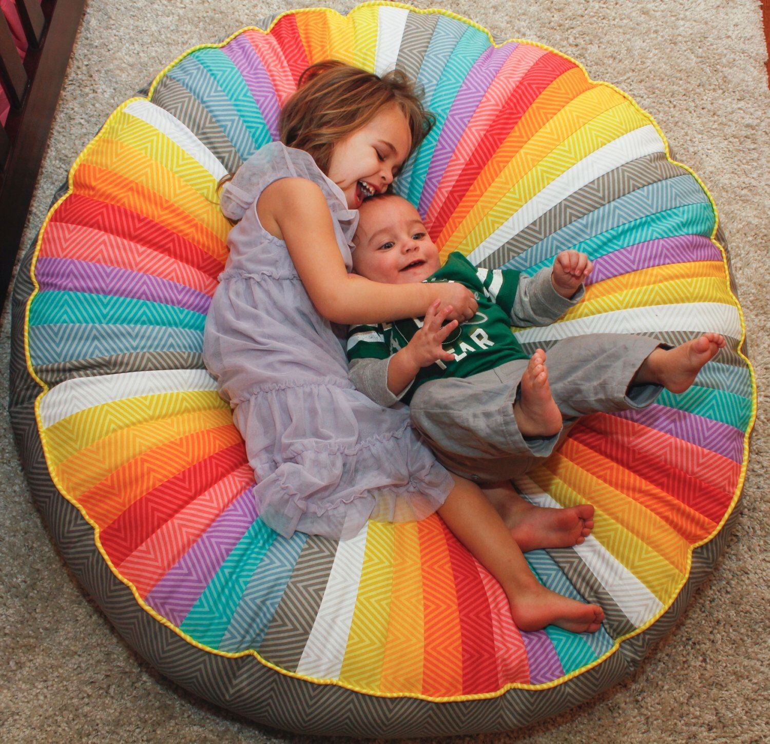Round floor pillow 40 inches round