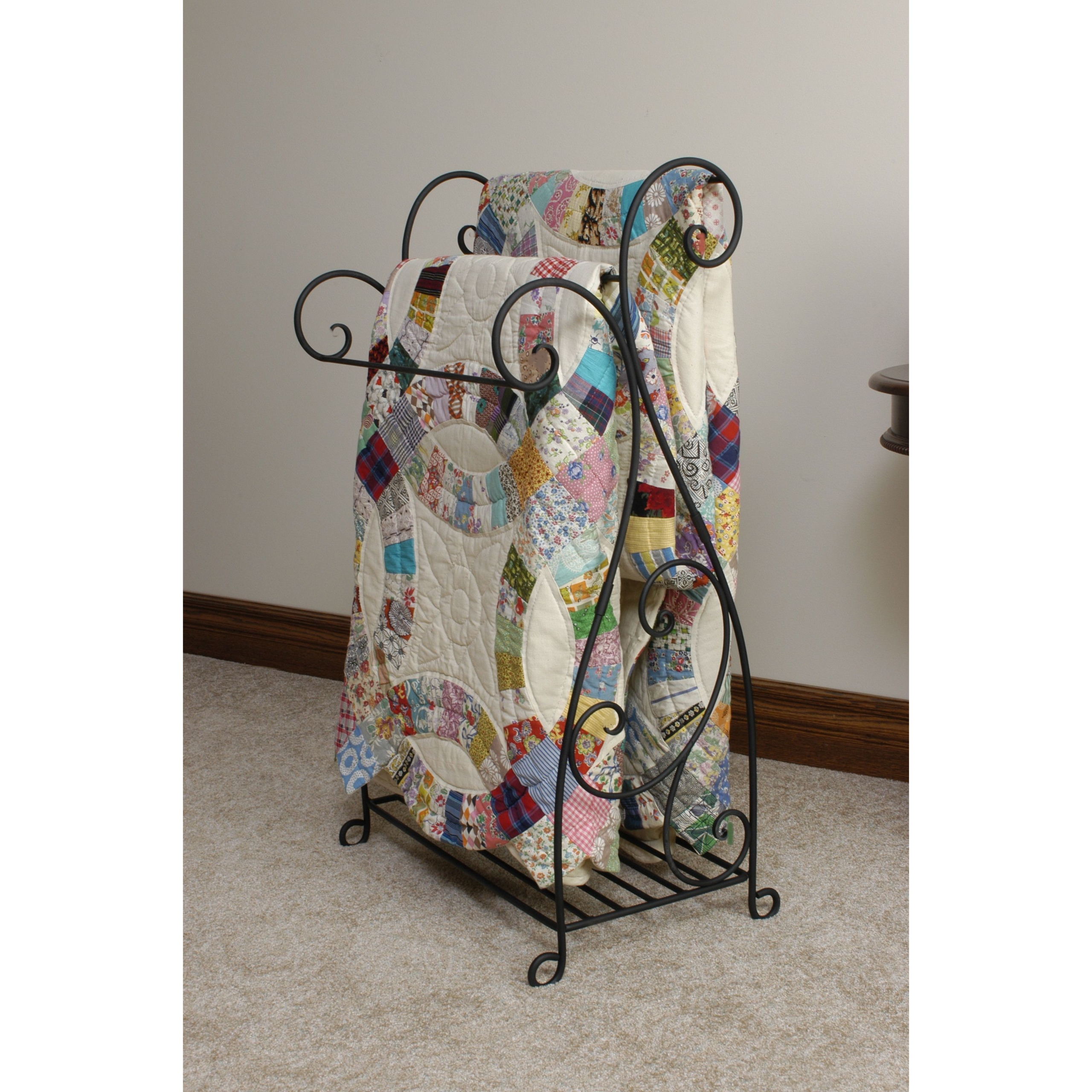 Tall quilt rack
