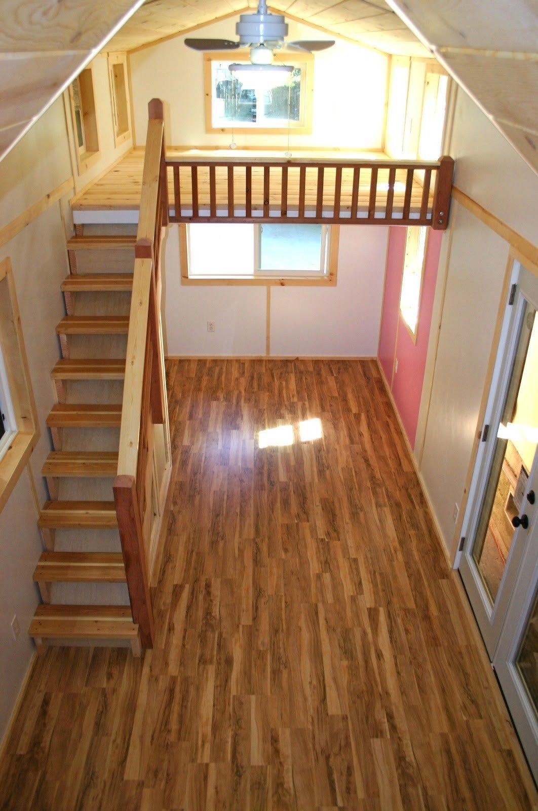 Tiny house loft stairs