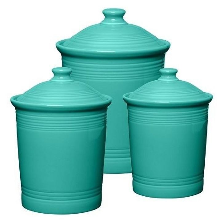 Turquoise canister set