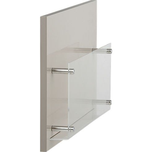 Wall mounted bathroom magazine rack 1