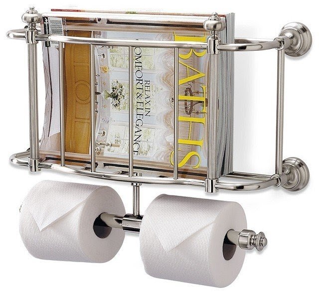 Wall mounted magazine rack