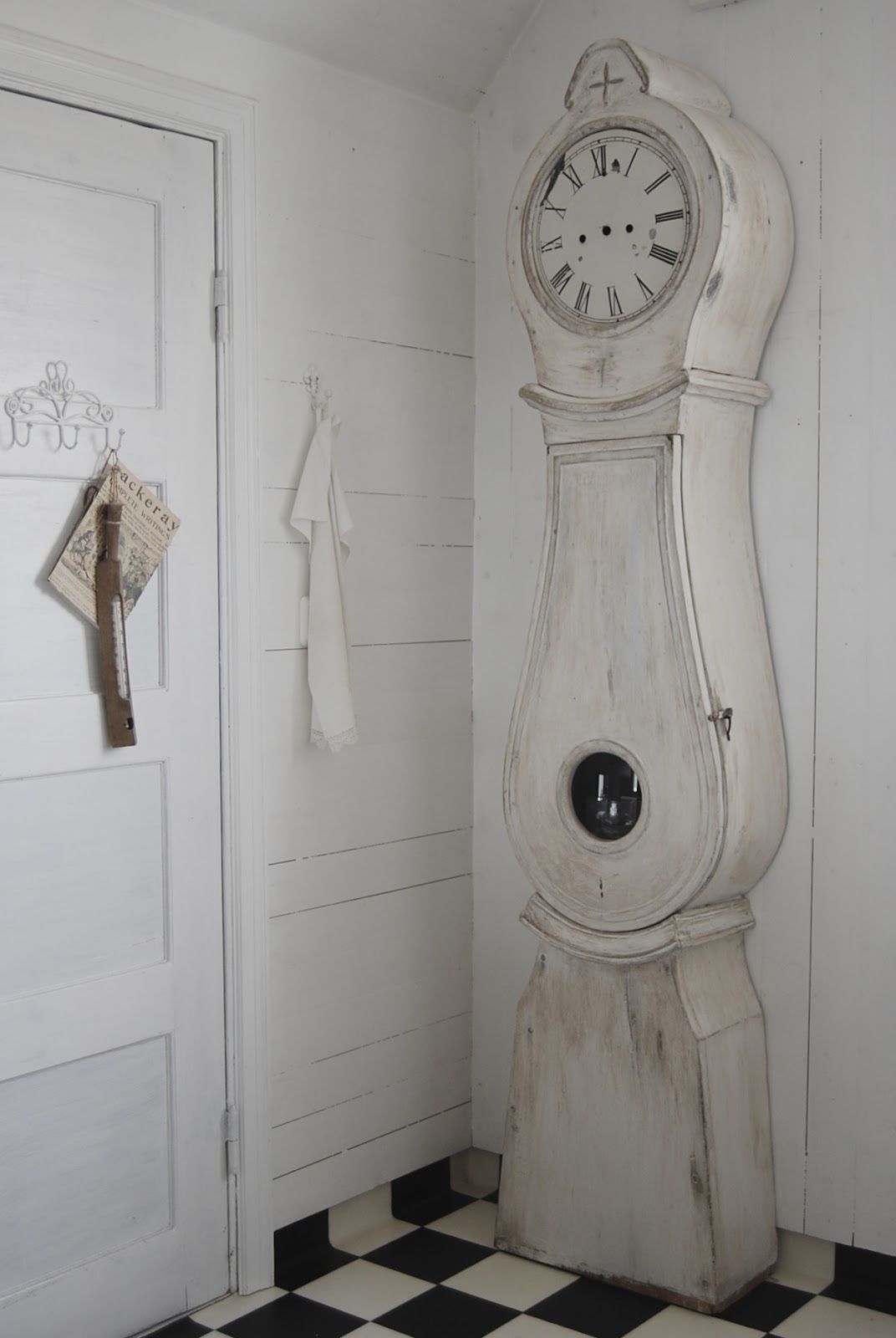 White grandfather clock 7