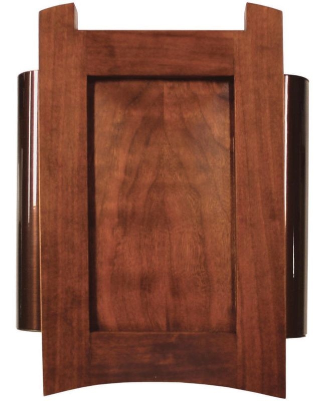 Wired Door Chime with Solid Cherry Mahogany Cover