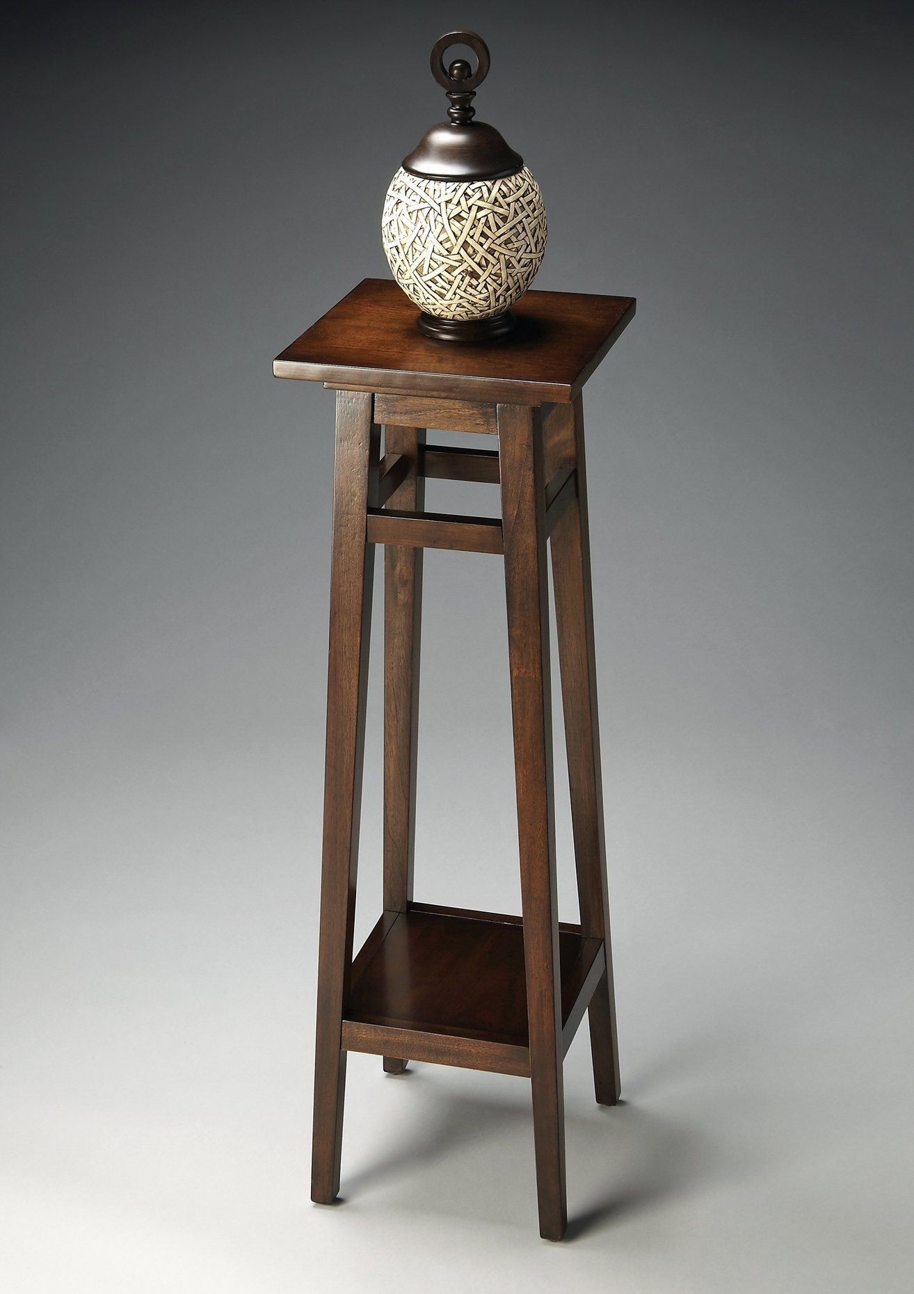 Accent Furniture - Falling Water Pedestal Table - Accent Table - Espresso Finish