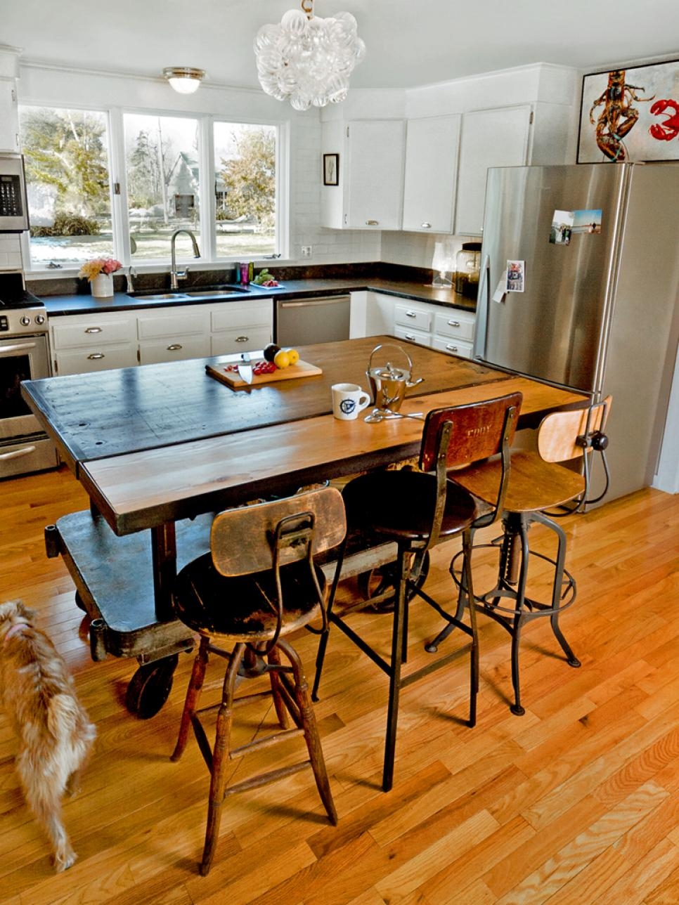 Bar stools made out of pallets