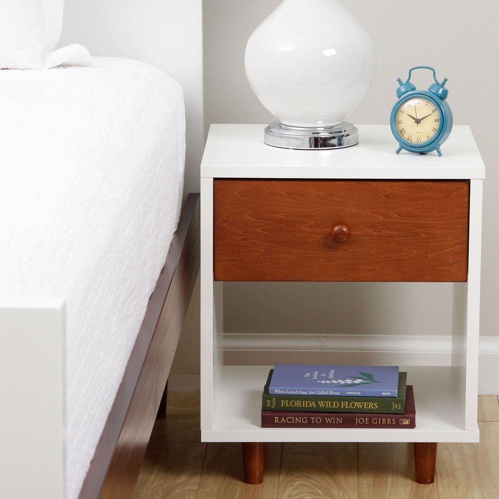 Beckham chestnut nightstand the mid century beckham nightstand in a