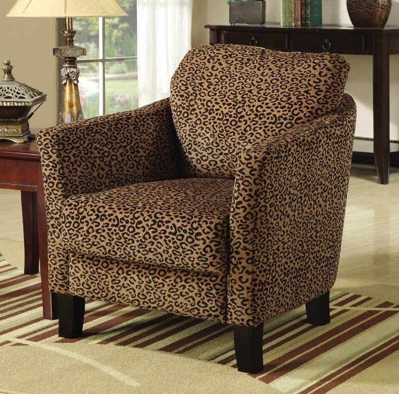 Cheetah print accent chairs