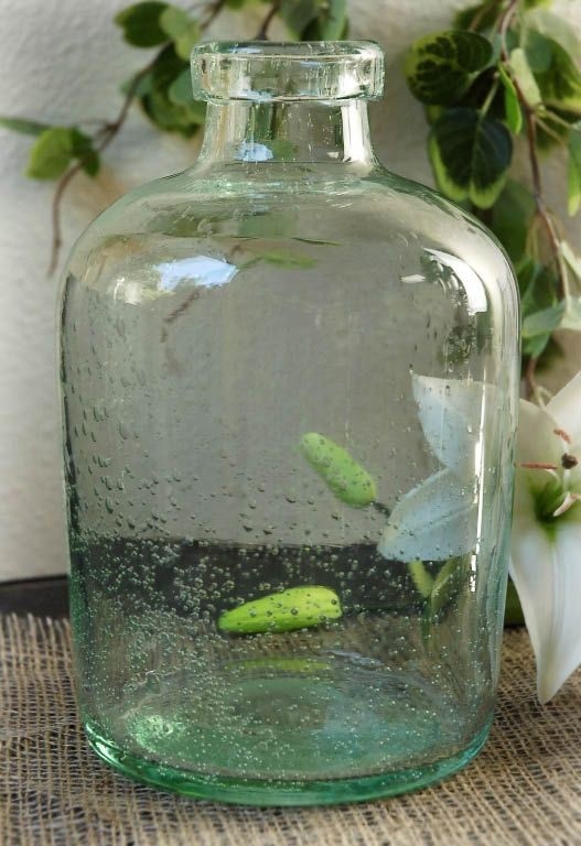 Clear floor vase 23
